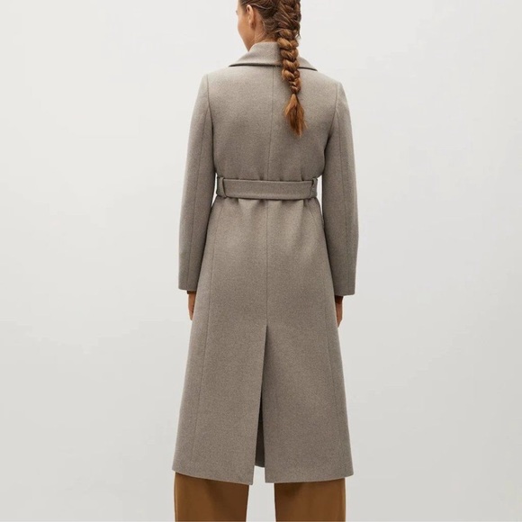 MANGO WOOL BLEND COAT REMOVABLE COLLAR - Picture 7 of 7